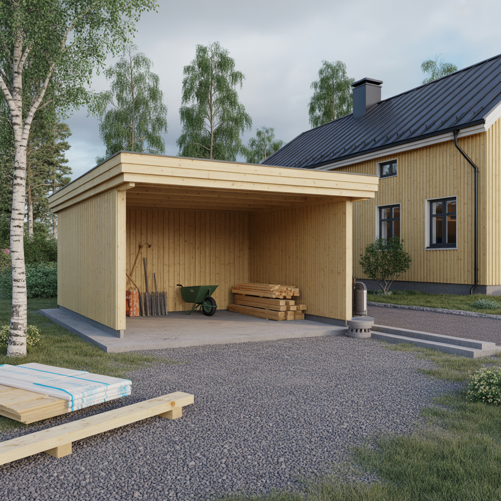 bygga carport med forrad regler grund och kostnad