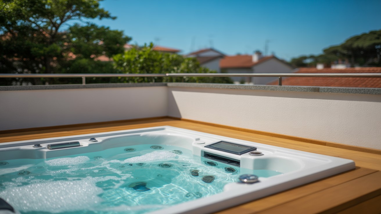 Installera Spabad Montera Jacuzzi Inbyggd i Altan